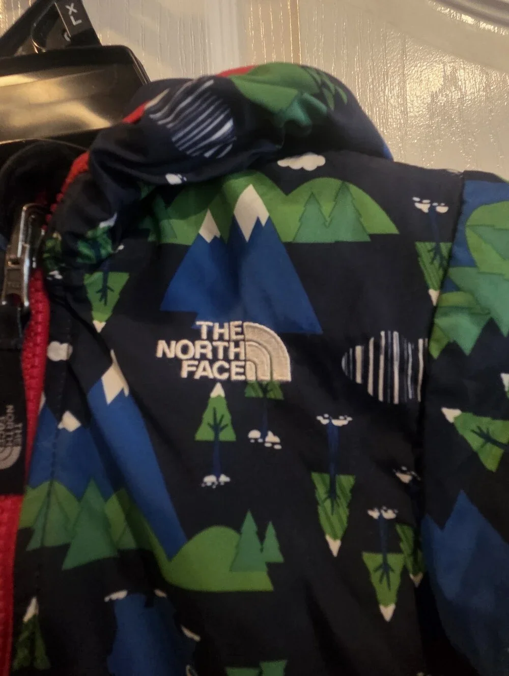 The North Face Boys 18 24 Months Reversible Jacket Trees Fox Deer Bear Hooded